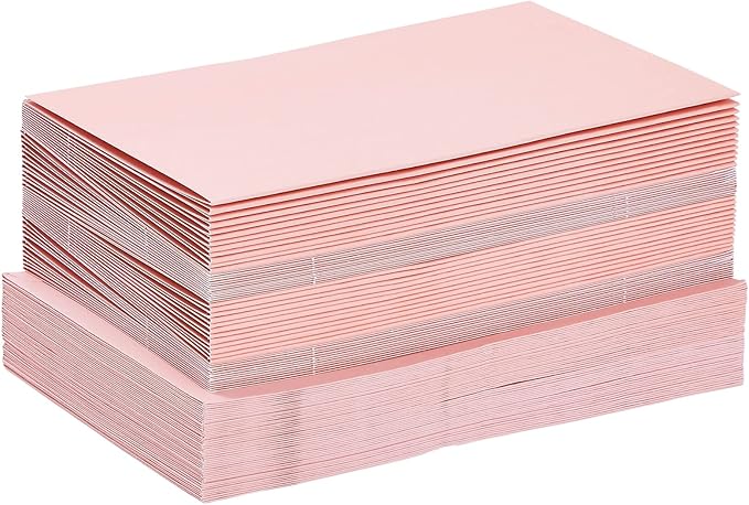 Sustainable Greetings 48 Pack 4x6 Blank Cards and Envelopes - DIY Printable Pink Cards with Envelopes for Birthday, Baby Shower, and Wedding Invitations