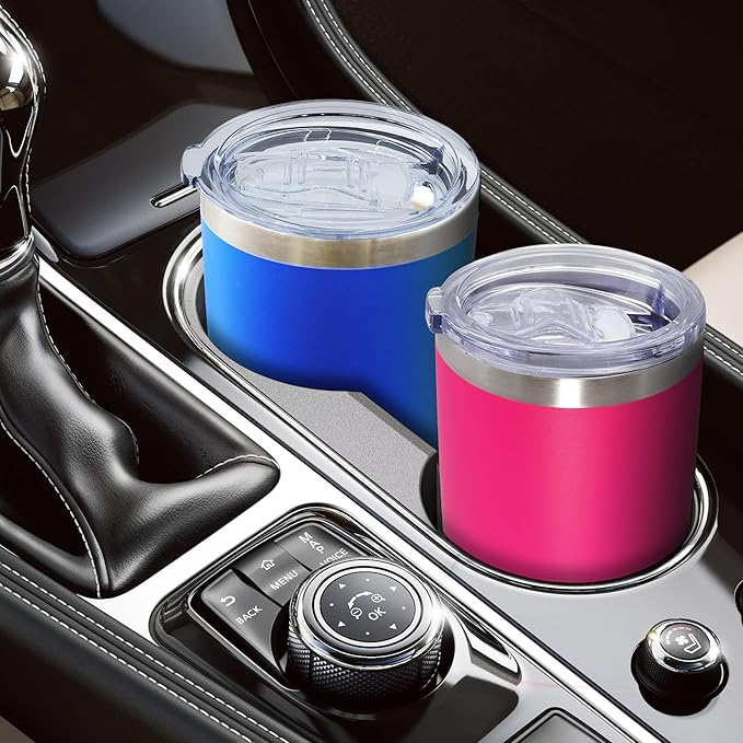 20oz Tumbler Bulk Stainless Steel Tumblers with Lid Vacuum Insulated Double Wall Travel Coffee Mug Powder Coated Tumbler Cup for Hot and Cold Drinks(Hot Pink, 12 pack)