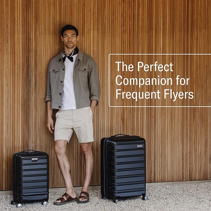 Samsonite Omni 2 Hardside Expandable Luggage with Spinner Wheels, 3-Piece Set (19/24/28), Artic Silver