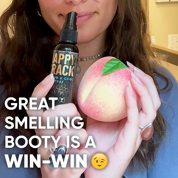 Derm Dude Happy Crack Refresh & Cool Butt Spray | MVP Scent | Deodorant & Odor Eliminator with Soothing Witch Hazel & All-Natural DeoPlex for Odor Control | 2 oz (1 Pack)