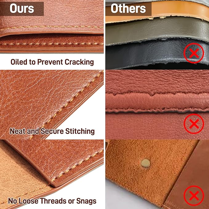 Brown PU Leather File Folder for Documents,Important Document Folder with String Tie,Laptop Sleeve Notebook Case,Leather File Organizer,A4 Envelopes Filing Folder 3PCS