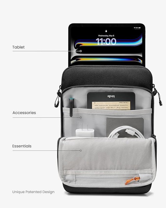 tomtoc DefenderACE 11 Inch iPad Case Sleeve Bag for 2025 11 Inch iPad Air M3 & iPad (A16), iPad Pro M4,M2&M1, 10.9-inch iPad 10 & Air 5, 10.2-in iPad 9, 360 Protection Spill-Water Resistant Tablet Sleeve Carrying Case