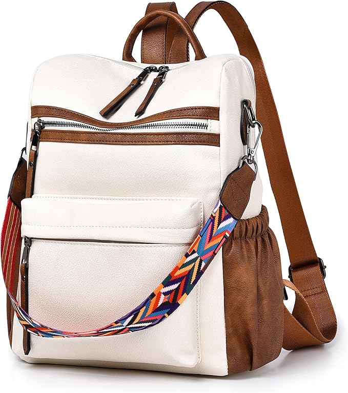 Dora & Liz Womens Backpack Purse Leather Fashion Travel Backpack Purse for Women Designer Ladies Shoulder Bags