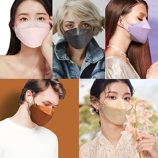 AIRAID-KF94 [Individually Wrapped] - Made in Korea, 3D Multicolor Packs, Face Protective Mask, Adult and Older Teens (Multicolor-20P)
