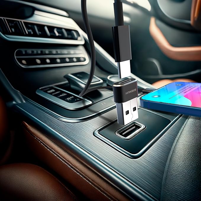 USB to USB C Adapter - iPhone 15, 16 Charging and Data Converter Type C Female to Type A Male, Compatible with Samsung Galaxy, iPad, Apple Watch