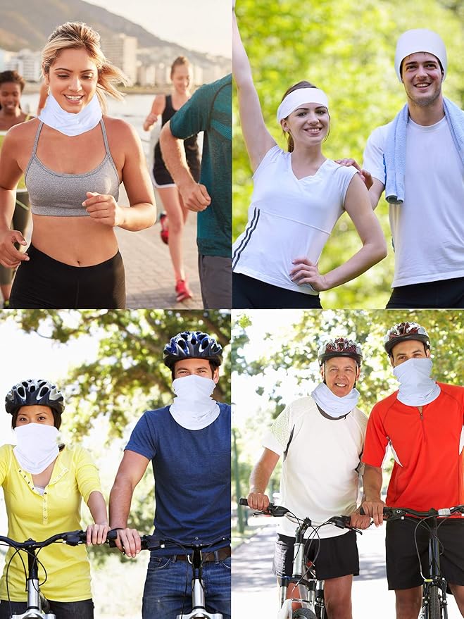 Geyoga Winter Face Mask for Men UV Protection Mask Sunscreen Breathable Windproof Neck Gaiters Scarf Fishing Cycling Running