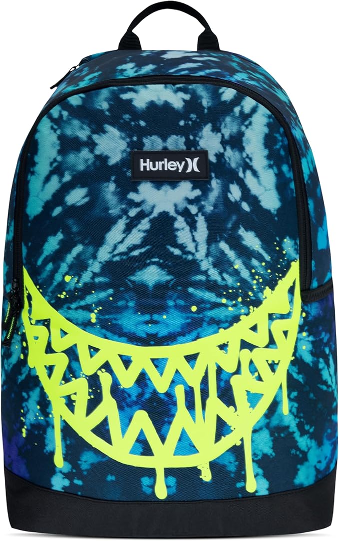 Hurley Men's Graphic Backpack, Blue Lazer/Black, One Size