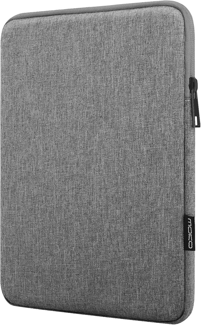 MoKo 7-8 Inch Tablet Sleeve Bag, Polyester Pouch Cover Case Fits iPad Mini (A17 Pro) 8.3" 2024, iPad Mini 6/5/4/3/2/1, Samsung Galaxy Tab S2 8.0, Tab A 8.0, ZenPad Z8s 7.9,Light Gray