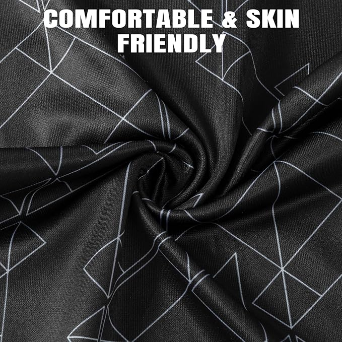 HONGTEYA 6 Pack Neck Gaiter Face Mask: Breathable Windproof Face Cover Balaclava High Elastic Earloop Bandana for Men Women