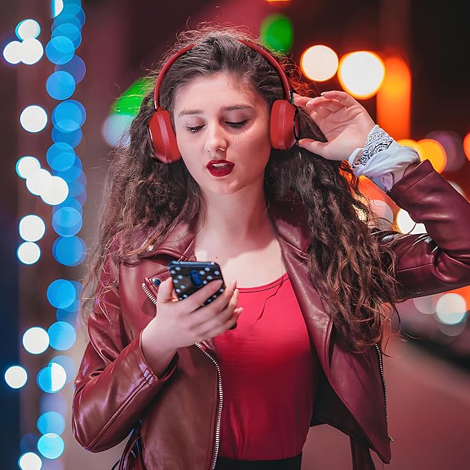 Headphones Wireless Bluetooth, 100H Playtime Active Noise Cancelling Headphones, Bluetooth Headphone with Mic, Over Ear Wireless Headphone with Deep Bass