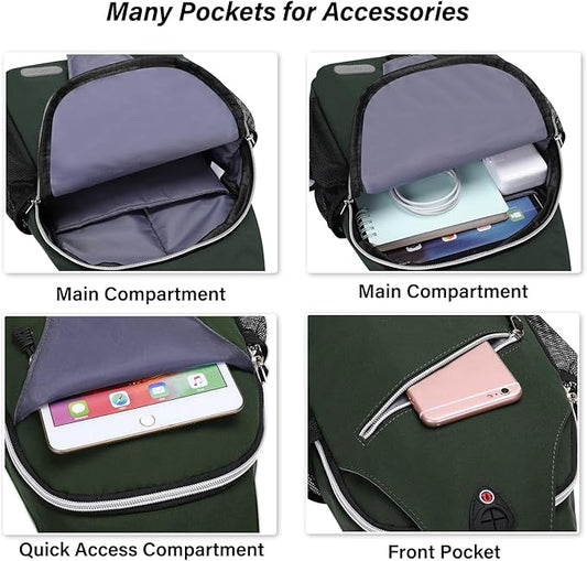 MOSISO Sling Backpack, Multipurpose Crossbody Shoulder Bag Travel Hiking Daypack