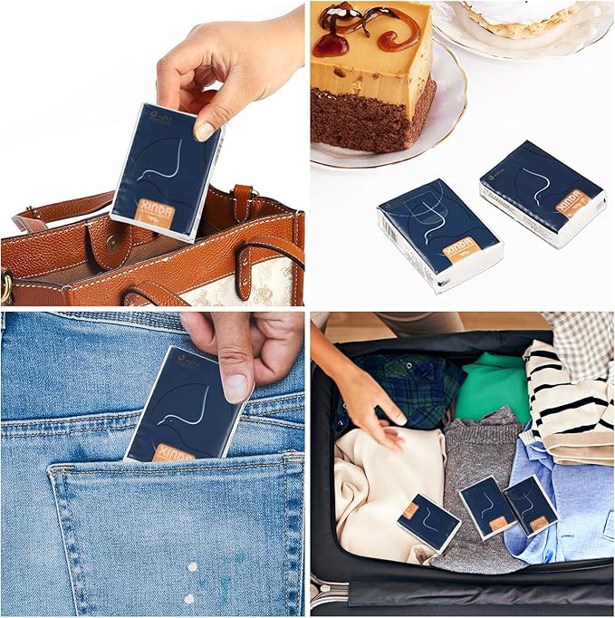 Farmoon 150 Packs Pocket Size Facial Tissue, 4-Ply Mini Soft Facial Tissues