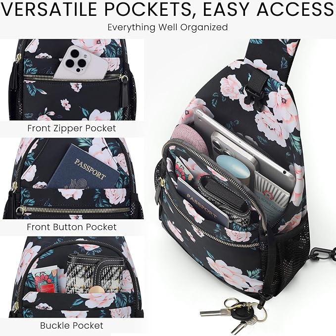 Small Crossbody Purses Bags for Women Men Travel, Chest Sling Bag Women Casual Cross Body Bag for Woman Sling Backpack