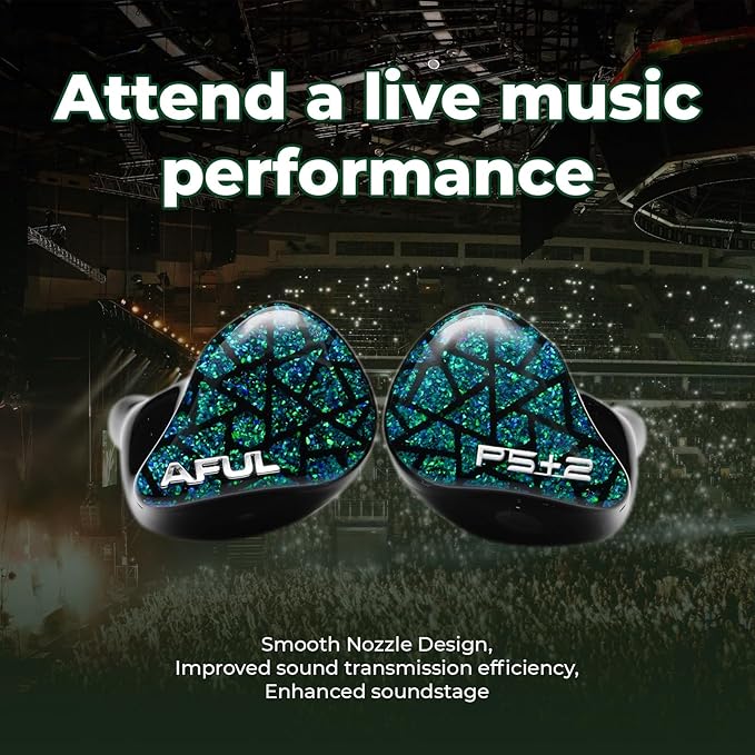 HiFiGo AFUL Performer 5+2 / Performer 7 IEMs, 2DD+4BA+1 Micro Planar Unit in-Ear Monitor Earphones with 3D Printed Acoustic Tube Structure (4.4mm)