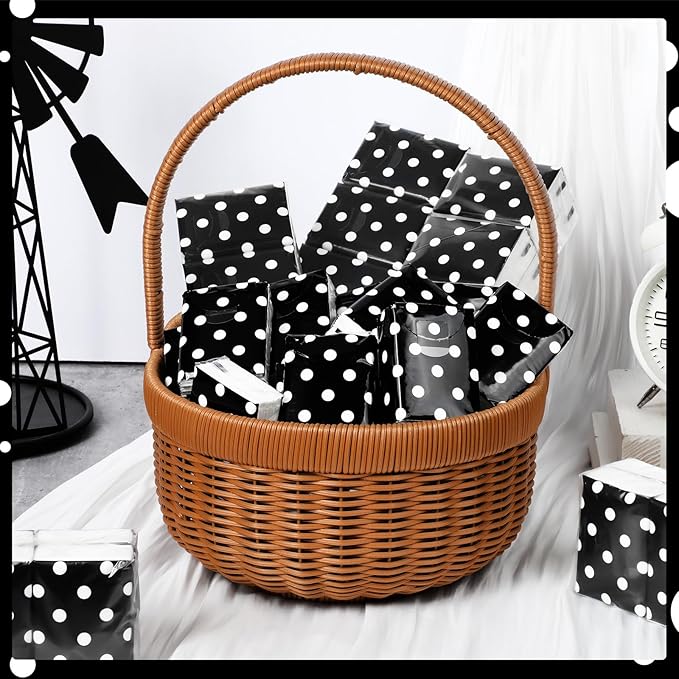 Therwen 100 Pack Pocket Tissues Travel Packs Bulk 1000 Sheet Mini Tissues Bulk 3 Ply Small Travel Size Paper Individual Pocket Size (Classic Polka Dots)