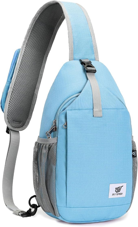 SKYSPER Sling Bag RFID Cross Body Bag Recycled Crossbody Backpack Travel Daypack