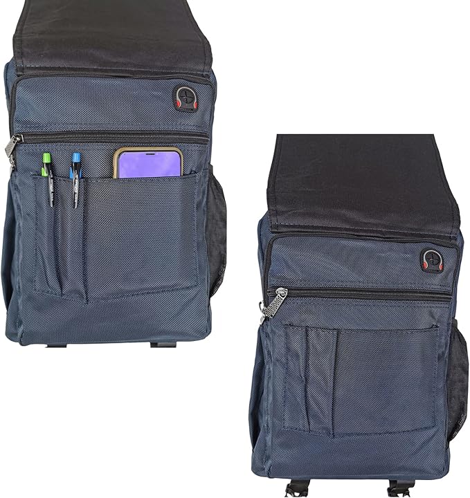 Large Sling Bag Laptop Backpack Cross Body Messenger Bag Shoulder Travel Rucksack (C- Blue)