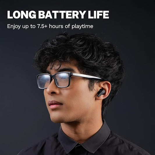 JLab Go Pods ANC True Wireless Bluetooth Earbuds & Charging Case, Hybrid Active Noise canceling + Be Aware for Safe Listening, 26+ Hours Total Playtime, Clear Calls, Custom Sound via App, Black