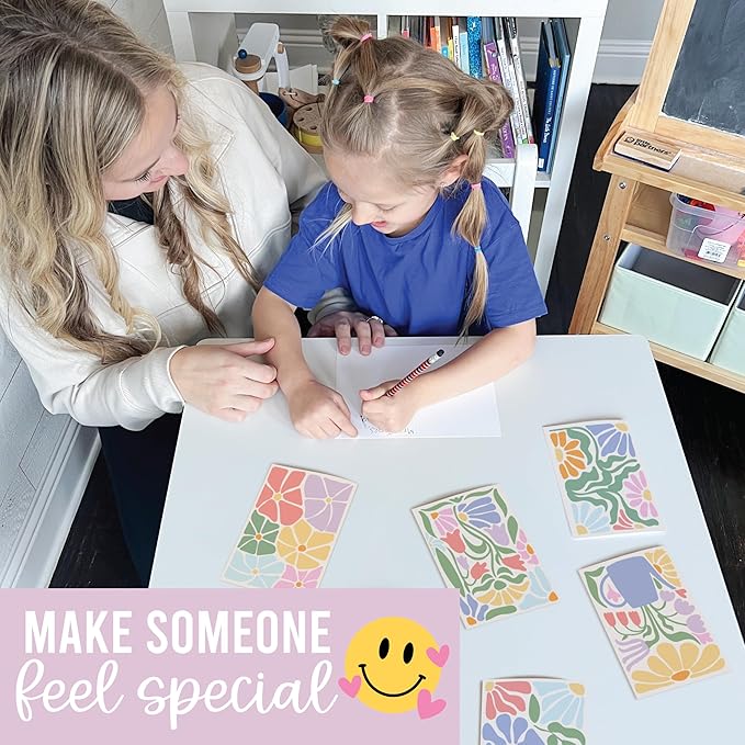 Hadley Designs Blank Cards and Envelopes 4x6-24 Blank Note Cards with Envelopes, Notecards Stationery Sets, Notecards Bulk, Stationary Sets, Note Paper Stationery, Floral Pretty Stationary