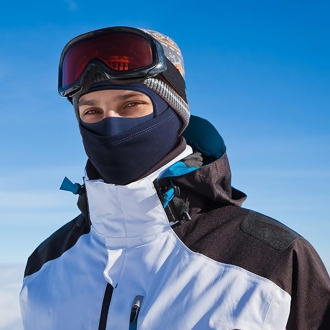 Ski Mask for Men Women, Nose Opening Breathable Warm Balaclava Face Mask Windproof for Skiing Snowboarding Cycling