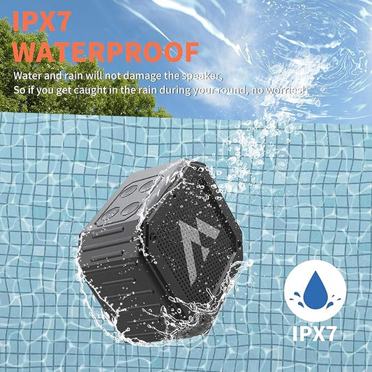 Golf Cart Speaker with Storage Case, IPX7 Magnetic Bluetooth Speaker 24H Playtime, 18W Loud Stereo Sound, Ideal for Golf Cart Accessories, Golf Gifts for Men