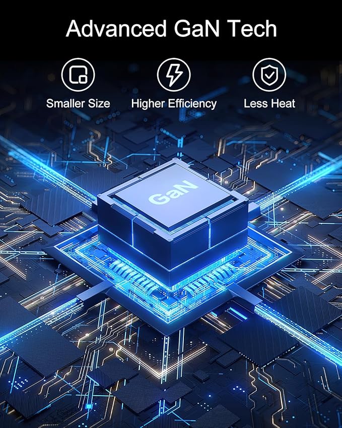 Nekteck Mac Book Pro Charger [GaN Ⅳ], 100W USB C Charger, Compact and Foldable Fast Charging Compatible with MacBook Pro/Air, iPad Pro and All USB C Devices, 6.6 ft USB C to USB C Cable Included