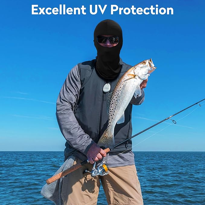 Pukavt 3 Pack Balaclava Face Mask, Ski Mask for Men Women, UV Protection Windproof Scarf for Motorcycle Snowboard Cycling