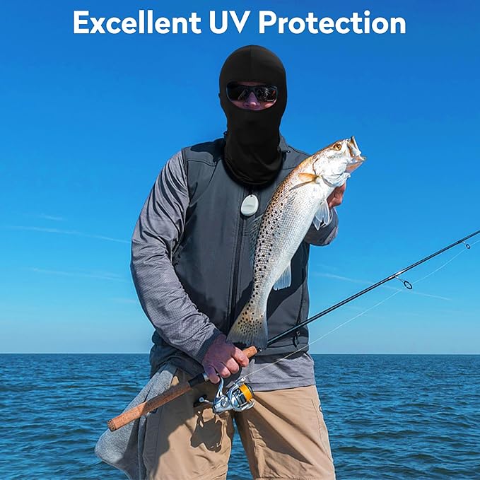 Pukavt 3 Pack Balaclava Face Mask, Ski Mask for Men Women, UV Protection Windproof Scarf for Motorcycle Snowboard Cycling