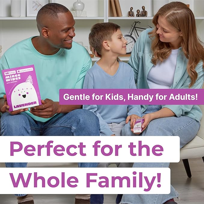Impossibly Compact Travel Wipes with Fragrance - Skin-Friendly, Hypoallergenic & Scented Wet Wipes for Adults, Kids & Baby Care (60 Wipes Total, Lavender)