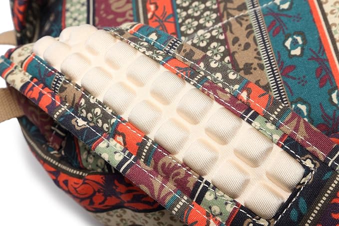 Kinmac New Bohemian Laptop Backpack with Massage Cushioned Straps Travel Outdoor Backpack for Laptop Up to 15.6 Inch