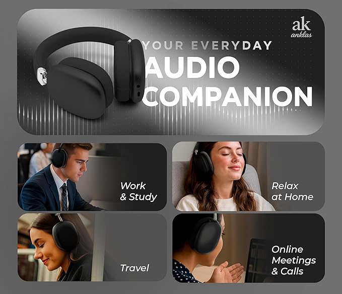 P959 Wireless Gaming Earbuds – Bluetooth 5.3 Stereo Headphones with Mic, Touch Controls, Long Battery, IPX6 Waterproof, Ergonomic for Music, Sports & Travel (Black)