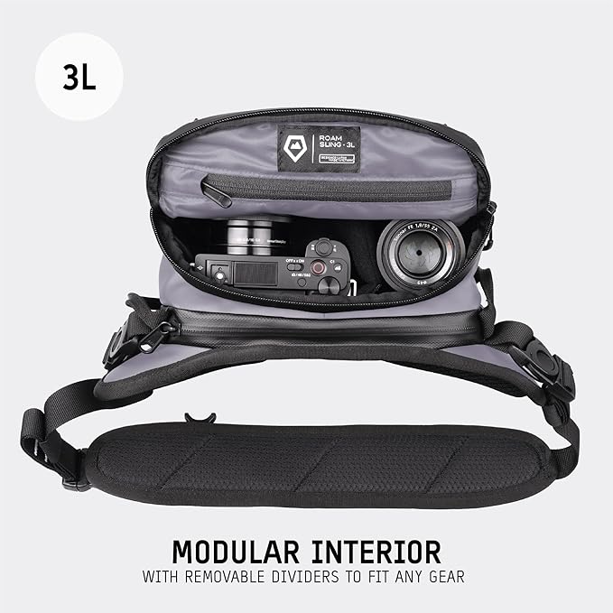 WANDRD ROGUE V1 3L Sling: Compact Camera Sling and Crossbody Bag with Fast Access, 3-Way Carry– Lightweight Everyday Bag Great for Travel, Photography, and Daily Use (Uyuni Purple)