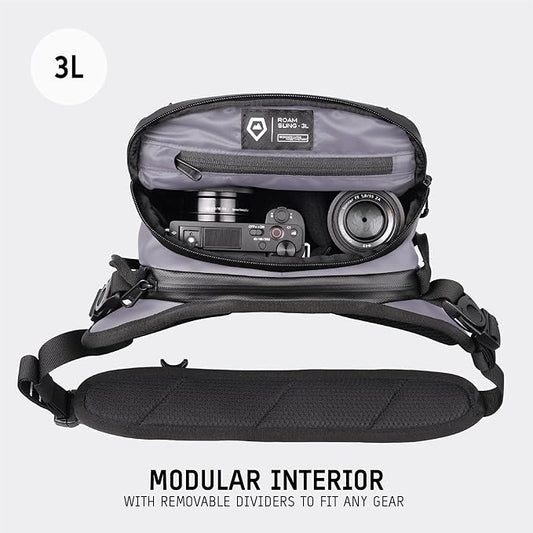 WANDRD ROGUE V1 3L Sling: Compact Camera Sling and Crossbody Bag with Fast Access, 3-Way Carry– Lightweight Everyday Bag Great for Travel, Photography, and Daily Use (Uyuni Purple)
