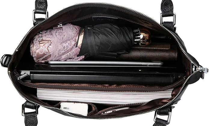 HESHE Genuine Leather Purses and Handbags for Women Tote Shoulder Bag Satchel Purse Top Handle Bags Hobo Crossbody Purse