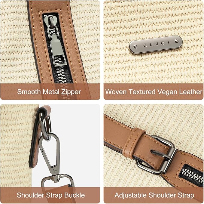 CLUCI Purses for Women Vegan Leather Handbags Tote Purse Shoulder Bag Large Ladies Hobo Bags