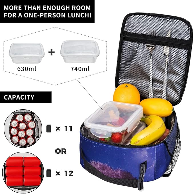 Axolotl Lunch Box for Women Kids Girls Men Insulated Lunch Bag Lunchbox Adults Lunch Tote Bags Reusable Cooler for Work Office School Picnic Travel