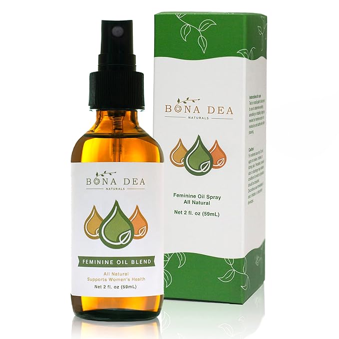 Bona Dea Naturals’ “The Original” All Natural Feminine Deodorant Spray | Intimate Yoni Oil Relief for Vaginal Itch, Odor, & Dryness | 2 oz Spray
