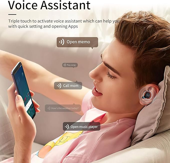 Kids Wireless Earbuds,Bluetooth Earbuds with Microphone Comfort&Lightweight in Ear Headphone with Deep Bass 3D Surround Stereo,Long Life Portable Mini Captain Charging Case for Boys Gifts…