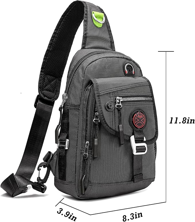 NICGID Sling Bag Chest Shoulder Backpack Crossbody Bags for Tablet Laptop Outdoor Hiking Men Women