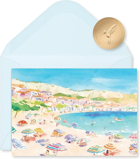 Papyrus 14-Count Blank Cards with Envelopes (Beach)