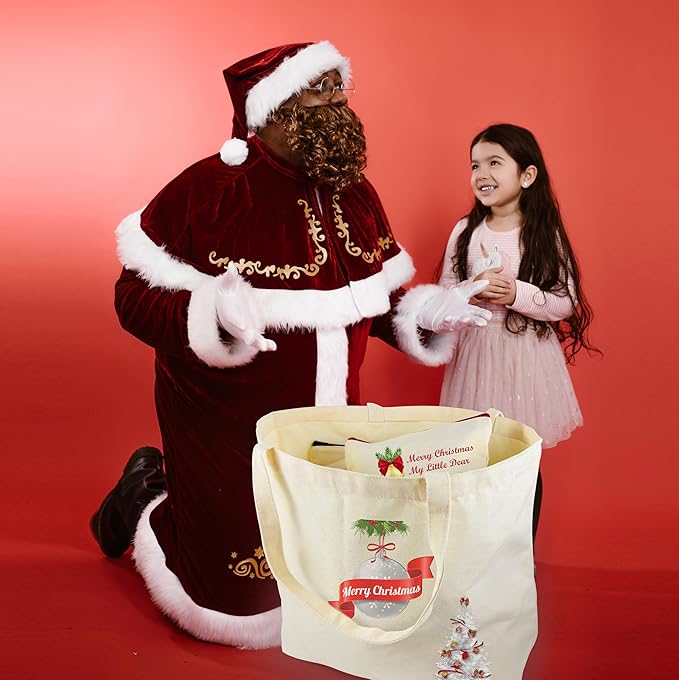 Koolmox Tote Bag Bulk with Zipper, 6-Pack 22x16x7.8'' Beige Tote Bag, 12Oz Durable Grocery Tote with Reinforced Handles and Wide Bottom for Grocery Shopping Bags Washable and Reusable Carry All Bags