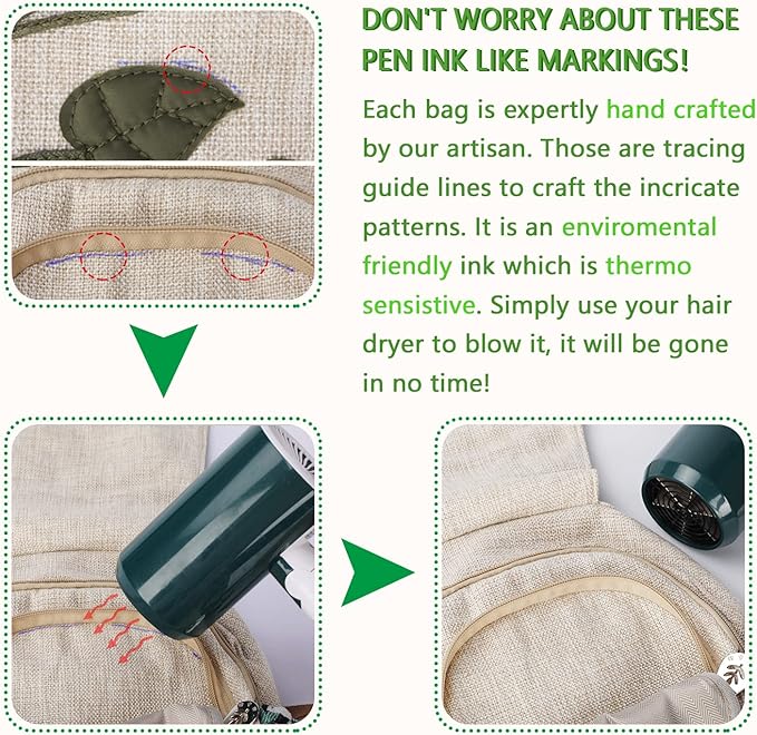 Girl's Convertible Sling Bag, Hand Craft Artisan Purse, Beautiful Canvas Premium Casual Day Mini Backpack for Women (Green Marsh)