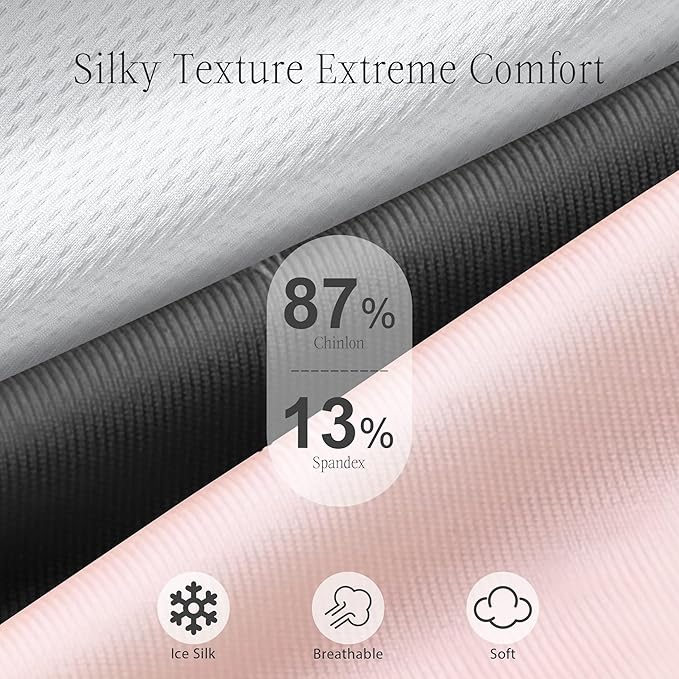 MUSICOZY Ice Silk Sleep Headphones with Bluetooth Mask, Eye Mask for Sleeping in Total Darkness, 5.4 Bluetooth Sleep Mask Sleep Headphones, Soft, Gifts for Men Women (Pink)