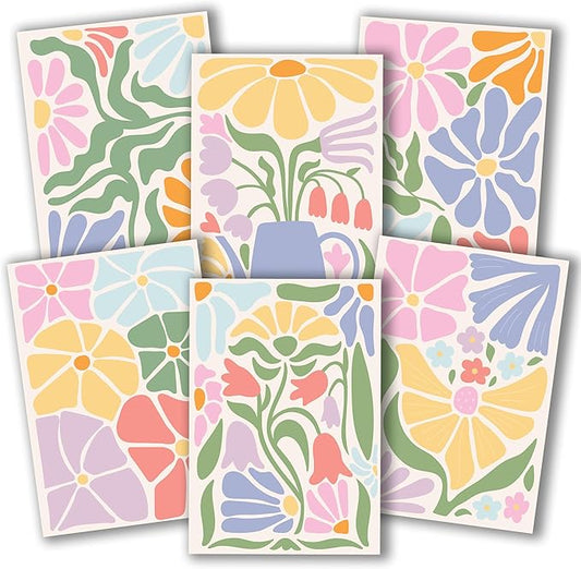 Hadley Designs Blank Cards and Envelopes 4x6-24 Blank Note Cards with Envelopes, Notecards Stationery Sets, Notecards Bulk, Stationary Sets, Note Paper Stationery, Floral Pretty Stationary
