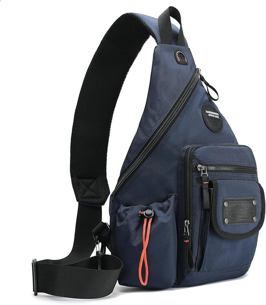 Large Sling Backpack, Sling Chest Bag Shoulder Crossbody Daypacks Fits 14.1-Inch Laptop for Travel Outdoor Men Women