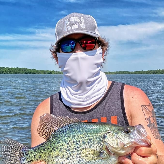 HONGTEYA 6 Pack Neck Gaiter Face Mask: Breathable Windproof Face Cover Balaclava High Elastic Earloop Bandana for Men Women