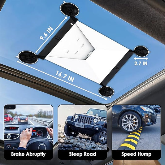 Starlink Mini Mount, Enhanced Strong Suction Cups, Starlink Mini Accessories Mount Adjustable Design for Car Windows, Sunroofs, RVs, Boats, Trucks - Stable Satellite Signal for Road Trips and Travel
