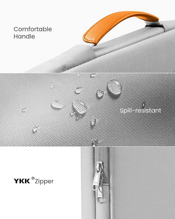 tomtoc 360 Protective Laptop Carrying Case for 14-inch MacBook Pro M4/M3/M2/M1 Pro/Max 2024-2021, 12.9-13 Inch iPad Pro/Air, Water-Resistant MacBook Accessory Bag Sleeve