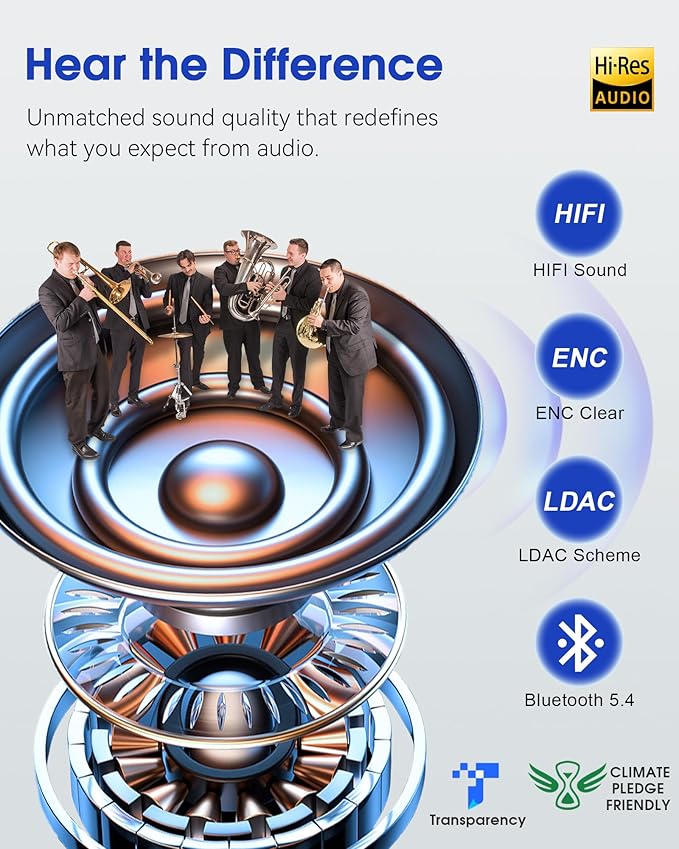 MUSICOZY Sleep Headphones Bluetooth Headband 5.4 Wireless Headband Headphones for Sleeping for Side Sleeper with Ultra-Thin HD Stero Speaker for Workout (Ink Black)