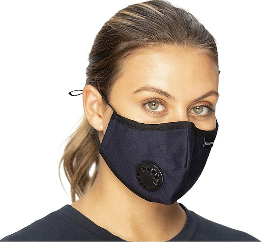 Anti Pollution Face Mask Particulate Respirator| Mask for Dust, Exhaust Gas, Smoke, Smog, Pollen and Fumes | Unisex Military Grade Washable Mouth Mask